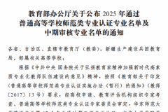 咸阳师范学院七个专业通过教育部师范类专业第二级认证